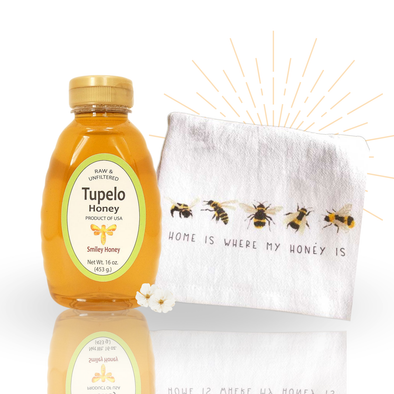 Honey and Tea Towel Gift Box