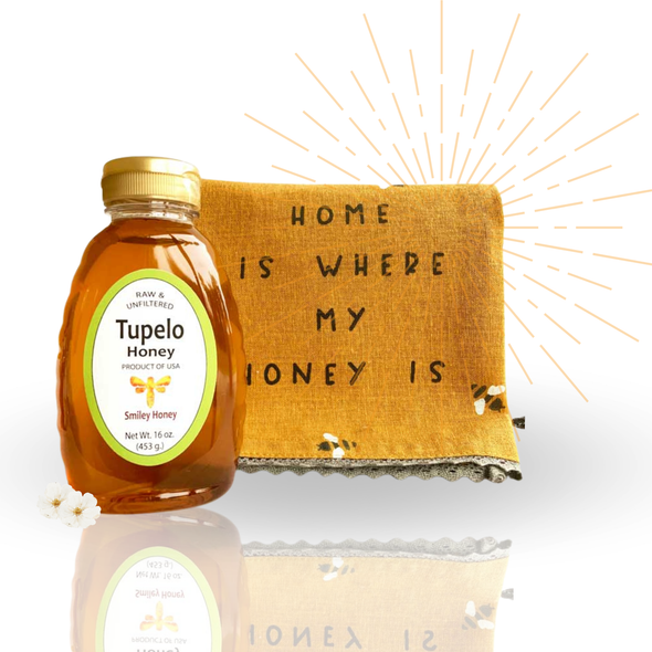 Honey and Tea Towel Gift Box