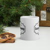 White glossy mug